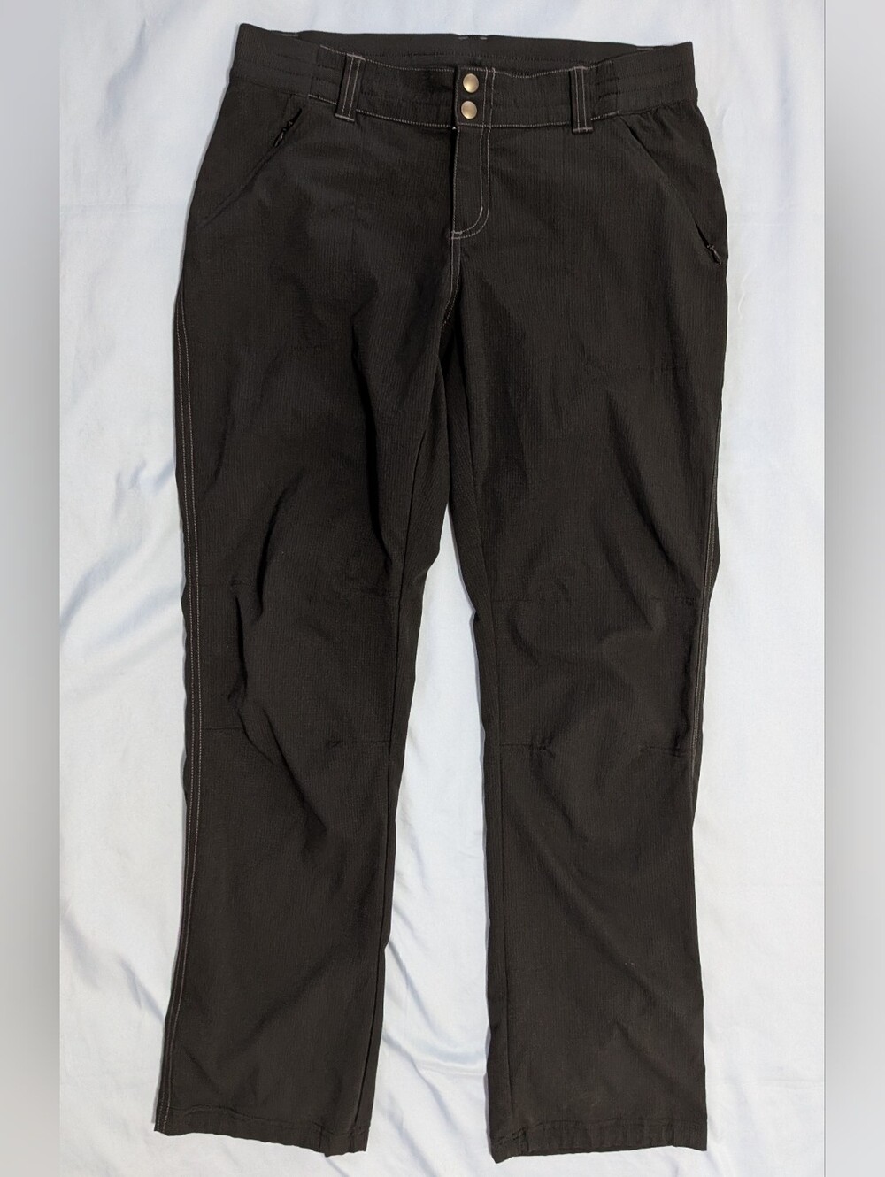 KUHL Strattus Pant Women 10 Reg 32x32 black Rip Stop Hiking Performance Stretch